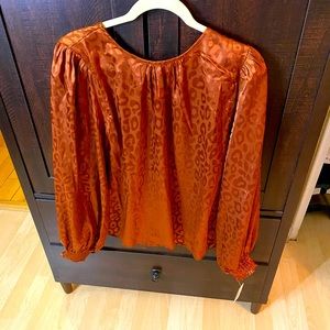 Brand new  blouse rust color